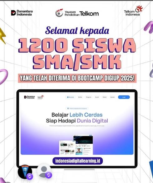 Prestasi Gemilang! 28 Siswa/i SMK SILBER Lolos Seleksi Bootcamp Telkom DigiUp 2025! 🚀 (Bisnis Digital : 7, TJKT: 21)