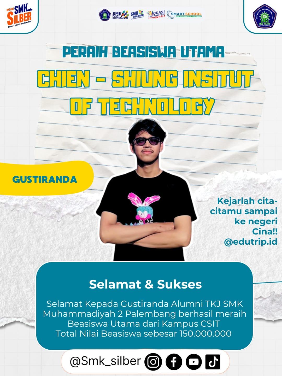 Berita Inspiratif: Alumni TKJ SMK Silber, Gustiranda, Raih Beasiswa Utama ke Tiongkok!