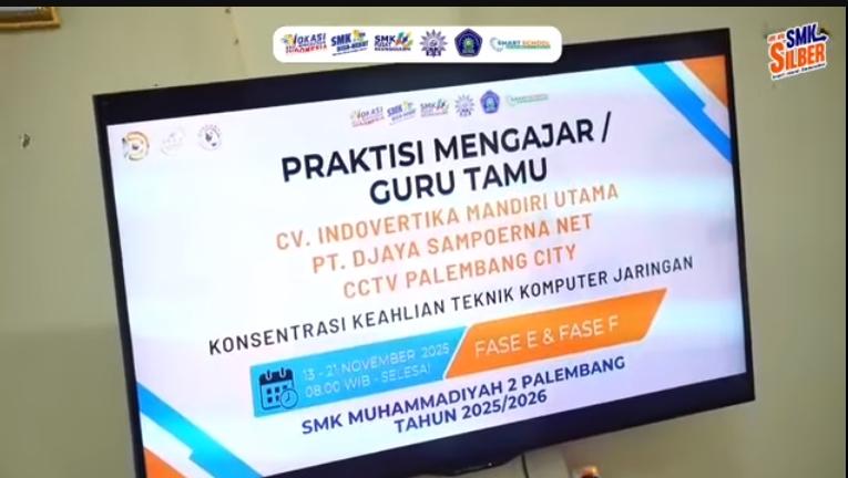 SMK Muhammadiyah 2 Palembang Gelar Praktisi Mengajar/Guru Tamu untuk Asah Keahlian Siswa TKJ