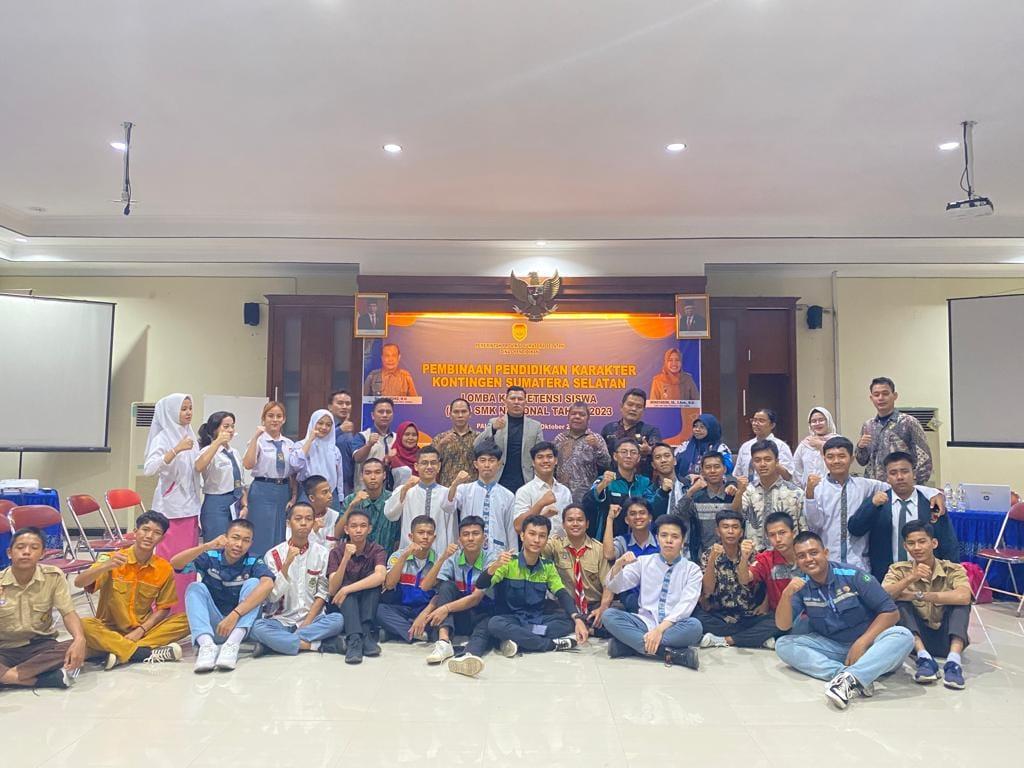 Pembinaan Pendidikan Karakter Kontingen Sumatera Selatan - Lomba Kompetensi Siswa (LKS) SMK Nasional Tahun 2023