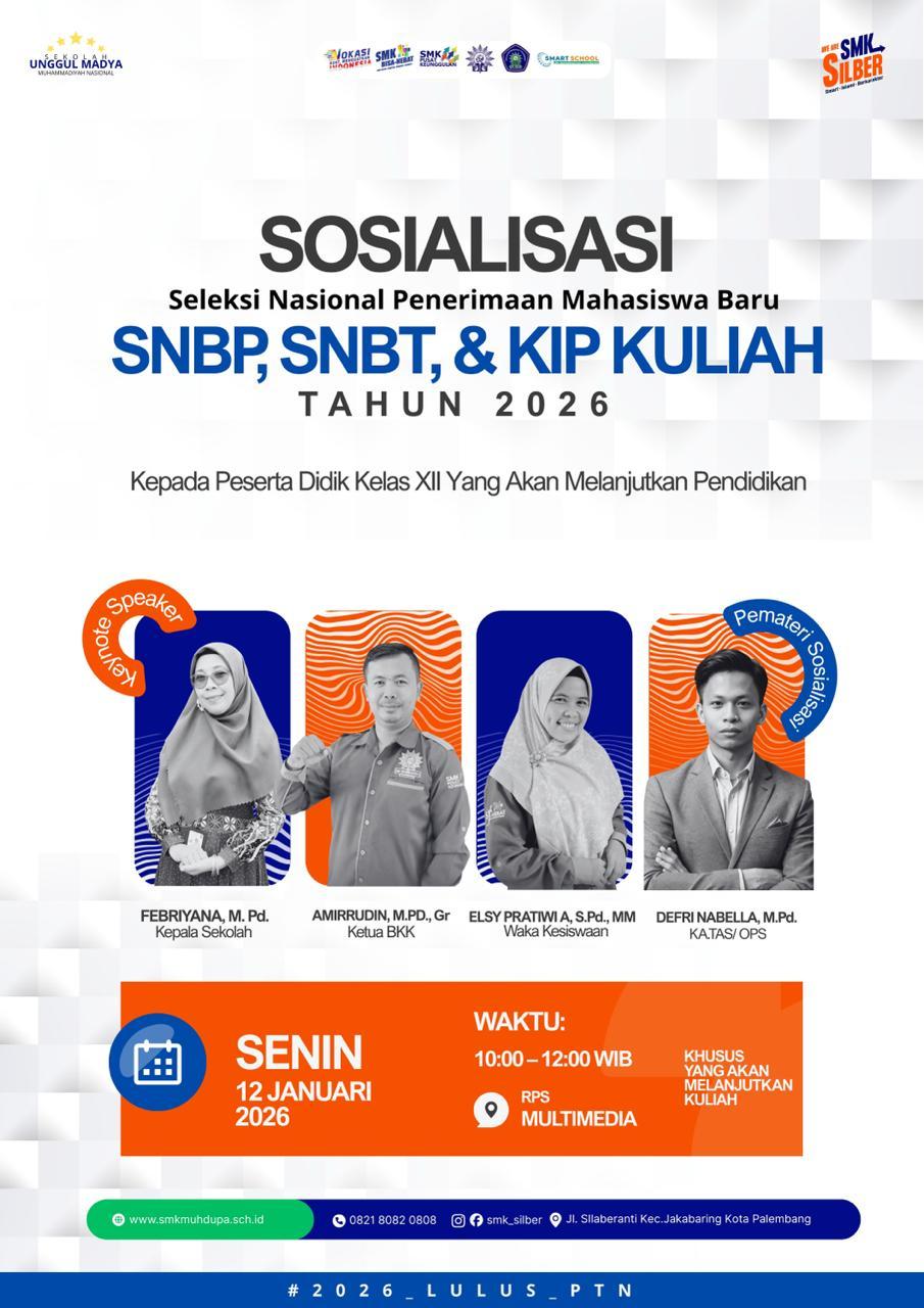 Siapkan Lulusan Masuk PTN, SMK Silber Gelar Sosialisasi SNBP, SNBT, dan KIP Kuliah 2026