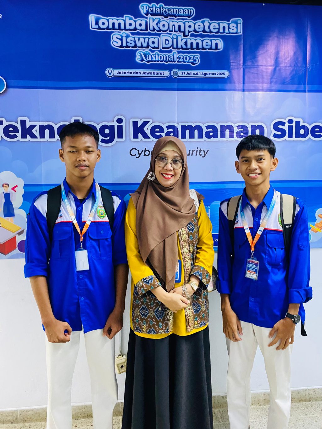 Siswa TJKT SMK Muhammadiyah 2 Palembang Ikuti LKS Nasional Bidang Cyber Security di Depok