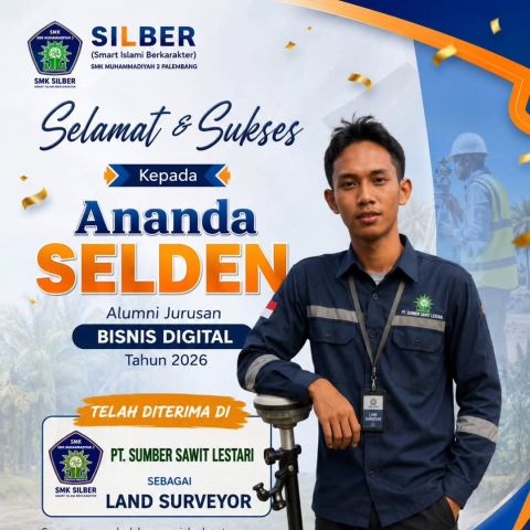 🎉 SELAMAT & SUKSES 🎉 Alhamdulillah, selamat dan sukses kepada Ananda Selden, Alumni…