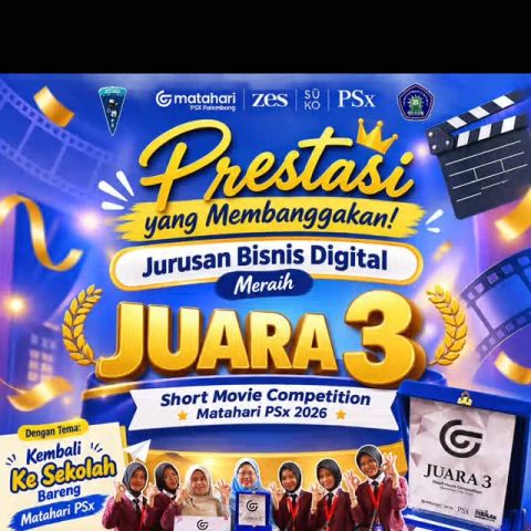 🏆✨ PRESTASI YANG MEMBANGGAKAN! ✨🏆 Selamat kepada Jurusan Bisnis Digital atas pencapaian…
