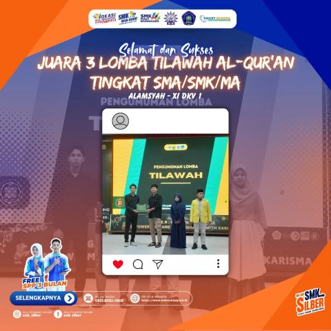 Selain sekolahnya yg seru, SMK SILBER juga bisa membantu kalian…